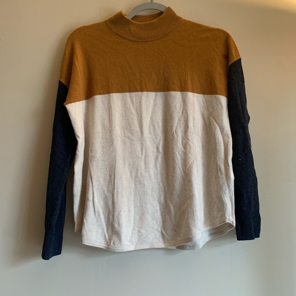 Madewell Women's Colorblock Sweater Size XXS Long Sleeve Top Shirt Winter